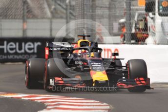 World © Octane Photographic Ltd. Formula 1 – Monaco GP. Qualifying. Aston Martin Red Bull Racing RB15 – Max Verstappen. Monte-Carlo, Monaco. Saturday 25th May 2019.