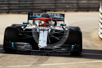 World © Octane Photographic Ltd. Formula 1 – Monaco GP. Qualifying. Mercedes AMG Petronas Motorsport AMG F1 W10 EQ Power+ - Lewis Hamilton. Monte-Carlo, Monaco. Saturday 25th May 2019.
