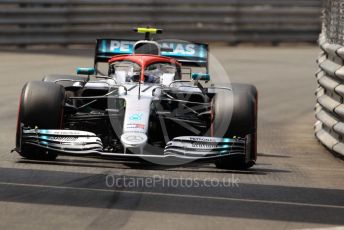 World © Octane Photographic Ltd. Formula 1 – Monaco GP. Qualifying. Mercedes AMG Petronas Motorsport AMG F1 W10 EQ Power+ - Valtteri Bottas. Monte-Carlo, Monaco. Saturday 25th May 2019.