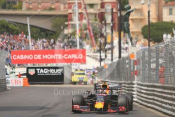 World © Octane Photographic Ltd. Formula 1 – Monaco GP. Qualifying. Aston Martin Red Bull Racing RB15 – Max Verstappen. Monte-Carlo, Monaco. Saturday 25th May 2019.
