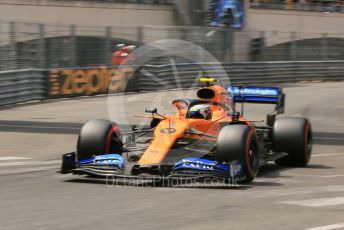 World © Octane Photographic Ltd. Formula 1 – Monaco GP. Qualifying. McLaren MCL34 – Lando Norris. Monte-Carlo, Monaco. Saturday 25th May 2019.