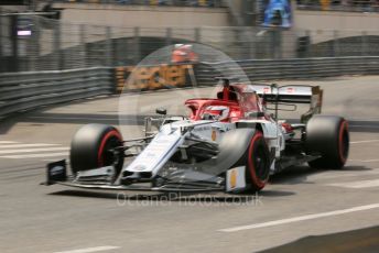 World © Octane Photographic Ltd. Formula 1 – Monaco GP. Qualifying. Alfa Romeo Racing C38 – Kimi Raikkonen. Monte-Carlo, Monaco. Saturday 25th May 2019.