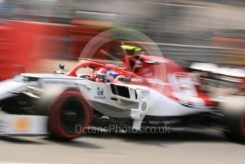 World © Octane Photographic Ltd. Formula 1 – Monaco GP. Qualifying. Alfa Romeo Racing C38 – Antonio Giovinazzi. Monte-Carlo, Monaco. Saturday 25th May 2019.