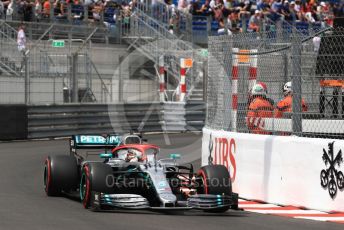 World © Octane Photographic Ltd. Formula 1 – Monaco GP. Qualifying. Mercedes AMG Petronas Motorsport AMG F1 W10 EQ Power+ - Lewis Hamilton. Monte-Carlo, Monaco. Saturday 25th May 2019.