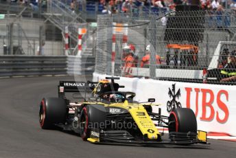 World © Octane Photographic Ltd. Formula 1 – Monaco GP. Qualifying. Renault Sport F1 Team RS19 – Daniel Ricciardo. Monte-Carlo, Monaco. Saturday 25th May 2019.