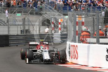 World © Octane Photographic Ltd. Formula 1 – Monaco GP. Qualifying. Alfa Romeo Racing C38 – Antonio Giovinazzi. Monte-Carlo, Monaco. Saturday 25th May 2019.
