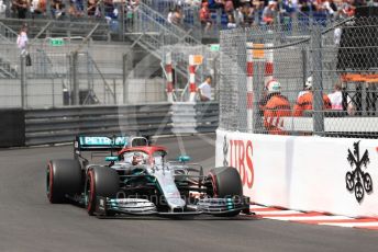 World © Octane Photographic Ltd. Formula 1 – Monaco GP. Qualifying. Mercedes AMG Petronas Motorsport AMG F1 W10 EQ Power+ - Lewis Hamilton. Monte-Carlo, Monaco. Saturday 25th May 2019.
