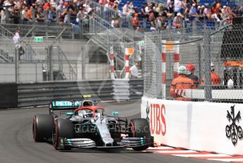 World © Octane Photographic Ltd. Formula 1 – Monaco GP. Qualifying. Mercedes AMG Petronas Motorsport AMG F1 W10 EQ Power+ - Valtteri Bottas. Monte-Carlo, Monaco. Saturday 25th May 2019.