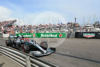World © Octane Photographic Ltd. Formula 1 – Monaco GP. Qualifying. Mercedes AMG Petronas Motorsport AMG F1 W10 EQ Power+ - Lewis Hamilton. Monte-Carlo, Monaco. Saturday 25th May 2019.