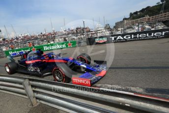 World © Octane Photographic Ltd. Formula 1 – Monaco GP. Qualifying. Scuderia Toro Rosso STR14 – Daniil Kvyat. Monte-Carlo, Monaco. Saturday 25th May 2019.