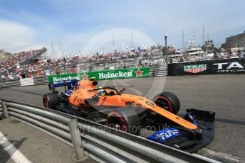 World © Octane Photographic Ltd. Formula 1 – Monaco GP. Qualifying. McLaren MCL34 – Lando Norris. Monte-Carlo, Monaco. Saturday 25th May 2019.