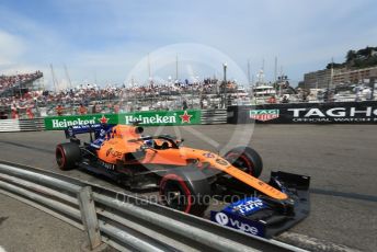 World © Octane Photographic Ltd. Formula 1 – Monaco GP. Qualifying. McLaren MCL34 – Carlos Sainz. Monte-Carlo, Monaco. Saturday 25th May 2019.