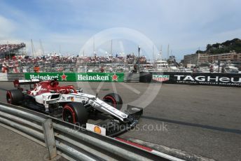 World © Octane Photographic Ltd. Formula 1 – Monaco GP. Qualifying. Alfa Romeo Racing C38 – Kimi Raikkonen. Monte-Carlo, Monaco. Saturday 25th May 2019.