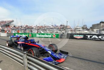 World © Octane Photographic Ltd. Formula 1 – Monaco GP. Qualifying. Scuderia Toro Rosso STR14 – Alexander Albon. Monte-Carlo, Monaco. Saturday 25th May 2019.