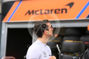 World © Octane Photographic Ltd. FIA Formula 2 (F2) – Monaco GP - Qualifying. DAMS - Nicholas Latifi and McLaren logo. Monte-Carlo, Monaco. Thursday 23rd May 2019.