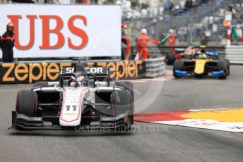 World © Octane Photographic Ltd. FIA Formula 2 (F2) – Monaco GP - Race 1. Sauber Junior Team - Callum Ilott and Virtuosi Racing - Luca Ghiotto. Monte-Carlo, Monaco. Friday 24th May 2019.