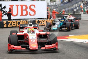 World © Octane Photographic Ltd. FIA Formula 2 (F2) – Monaco GP - Race 1. Prema Racing – Mick Schumacher and DAMS - Sergio Sette Camara. Monte-Carlo, Monaco. Friday 24th May 2019.