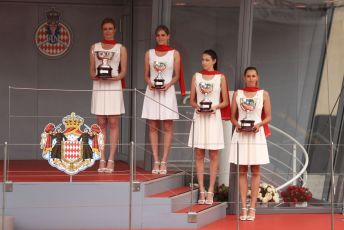 World © Octane Photographic Ltd. FIA Formula 2 (F2) – Monaco GP - Race 1 Podium. Monte-Carlo, Monaco. Friday 24th May 2019.