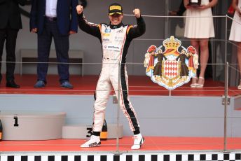 World © Octane Photographic Ltd. FIA Formula 2 (F2) – Monaco GP - Race 1 Podium. ART Grand Prix - Nyck de Vries. Monte-Carlo, Monaco. Friday 24th May 2019.