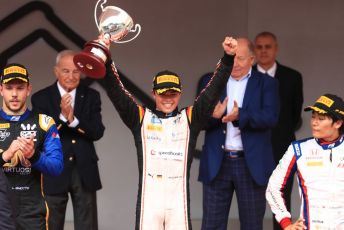 World © Octane Photographic Ltd. FIA Formula 2 (F2) – Monaco GP - Race 1 Podium. ART Grand Prix - Nyck de Vries. Monte-Carlo, Monaco. Friday 24th May 2019.