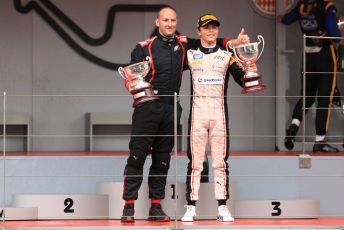 World © Octane Photographic Ltd. FIA Formula 2 (F2) – Monaco GP - Race 1 Podium. ART Grand Prix - Nyck de Vries. Monte-Carlo, Monaco. Friday 24th May 2019.