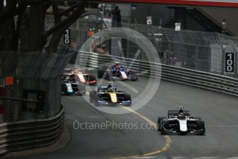 World © Octane Photographic Ltd. FIA Formula 2 (F2) – Monaco GP - Race 1. ART Grand Prix - Nyck de Vries and Virtuosi Racing - Luca Ghiotto. Monte-Carlo, Monaco. Friday 24th May 2019.