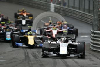 World © Octane Photographic Ltd. FIA Formula 2 (F2) – Monaco GP - Race 1. ART Grand Prix - Nyck de Vries and Virtuosi Racing - Luca Ghiotto. Monte-Carlo, Monaco. Friday 24th May 2019.