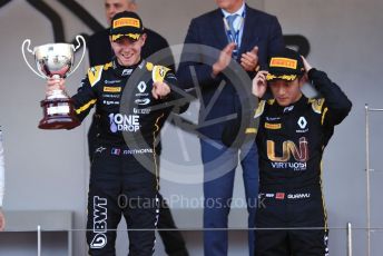 World © Octane Photographic Ltd. FIA Formula 2 (F2) – Monaco GP - Race 2. BWT Arden - Anthoine Hubert and Virtuosi Racing - Guanyu Zhou. Monte-Carlo, Monaco. Saturday 25th May 2019.