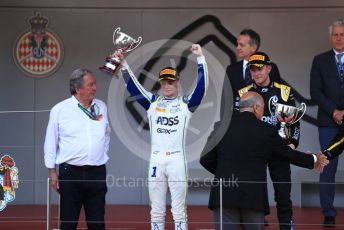 World © Octane Photographic Ltd. FIA Formula 2 (F2) – Monaco GP - Race 2. Carlin - Louis Deletraz and Virtuosi Racing - Guanyu Zhou. Monte-Carlo, Monaco. Saturday 25th May 2019.