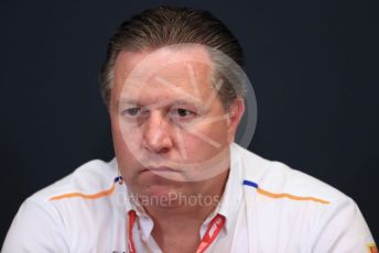 World © Octane Photographic Ltd. Formula 1 - Monaco GP. Thursday FIA Team Press Conference. Zak Brown - Executive Director of McLaren Technology Group.  Monte-Carlo, Monaco. Thursday 23rd May 2019.