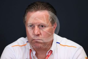 World © Octane Photographic Ltd. Formula 1 - Monaco GP. Thursday FIA Team Press Conference. Zak Brown - Executive Director of McLaren Technology Group. Monte-Carlo, Monaco. Thursday 23rd May 2019.
