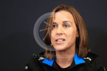 World © Octane Photographic Ltd. Formula 1 - Monaco GP. Thursday FIA Team Press Conference. Claire Williams - Deputy Team Principal of ROKiT Williams Racing. Monte-Carlo, Monaco. Thursday 23rd May 2019.