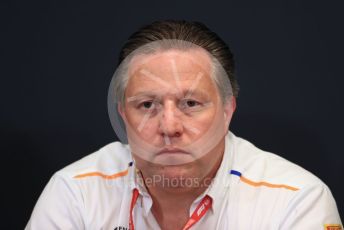 World © Octane Photographic Ltd. Formula 1 - Monaco GP. Thursday FIA Team Press Conference. Zak Brown - Executive Director of McLaren Technology Group.  Monte-Carlo, Monaco. Thursday 23rd May 2019.