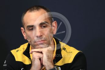World © Octane Photographic Ltd. Formula 1 - Monaco GP. Thursday FIA Team Press Conference. Cyril Abiteboul - Managing Director of Renault Sport Racing Formula 1 Team. Monte-Carlo, Monaco. Thursday 23rd May 2019.