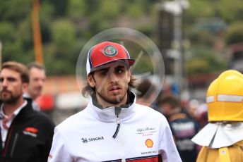 World © Octane Photographic Ltd. Formula 1 – Monaco GP. Pitlane. Alfa Romeo Racing C38 – Antonio Giovinazzi. Monte-Carlo, Monaco. Friday 24th May 2019.