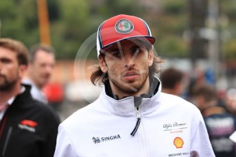 World © Octane Photographic Ltd. Formula 1 – Monaco GP. Pitlane. Alfa Romeo Racing C38 – Antonio Giovinazzi. Monte-Carlo, Monaco. Friday 24th May 2019.
