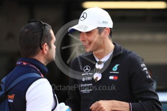 World © Octane Photographic Ltd. Formula 1 – Monaco GP. Paddock. Mercedes AMG Petronas Motorsport AMG F1 W10 EQ Power+ reserve driver - Esteban Ocon. Monte-Carlo, Monaco. Sunday 26th May 2019.
