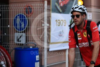 World © Octane Photographic Ltd. Formula 1 – Monaco GP. Paddock. Scuderia Ferrari SF90 – Sebastian Vettel. Monte-Carlo, Monaco. Thursday 23rd May 2019.
