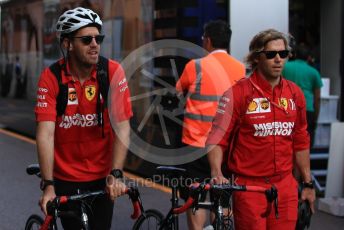 World © Octane Photographic Ltd. Formula 1 – Monaco GP. Paddock. Scuderia Ferrari SF90 – Sebastian Vettel. Monte-Carlo, Monaco. Thursday 23rd May 2019.