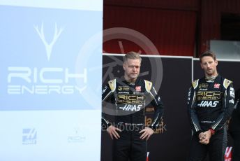 World © Octane Photographic Ltd. Formula 1 – Winter Testing - Test 1 - Day 1. Rich Energy Haas F1 Team VF19 launch – Romain Grosjean and Kevin Magnussen. Circuit de Barcelona-Catalunya. Monday 18th February 2019.