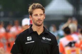 World © Octane Photographic Ltd. Formula 1 – Singapore GP - Drivers Parade. Haas F1 Team VF19 – Romain Grosjean. Marina Bay Street Circuit, Singapore. Sunday 22nd September 2019.