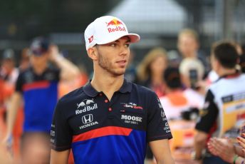 World © Octane Photographic Ltd. Formula 1 – Singapore GP - Drivers Parade. Scuderia Toro Rosso - Pierre Gasly. Marina Bay Street Circuit, Singapore. Sunday 22nd September 2019.