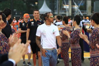 World © Octane Photographic Ltd. Formula 1 – Singapore GP - Drivers Parade. Mercedes AMG Petronas Motorsport AMG F1 W10 EQ Power+ - Lewis Hamilton. Marina Bay Street Circuit, Singapore. Sunday 22nd September 2019.