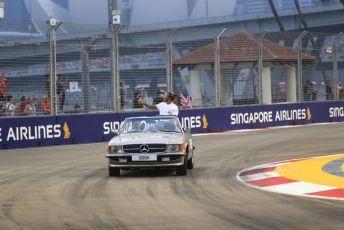 World © Octane Photographic Ltd. Formula 1 – Singapore GP - Drivers Parade. Mercedes AMG Petronas Motorsport AMG F1 W10 EQ Power+ - Lewis Hamilton. Marina Bay Street Circuit, Singapore. Sunday 22nd September 2019.