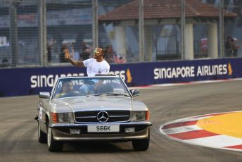 World © Octane Photographic Ltd. Formula 1 – Singapore GP - Drivers Parade. Mercedes AMG Petronas Motorsport AMG F1 W10 EQ Power+ - Lewis Hamilton. Marina Bay Street Circuit, Singapore. Sunday 22nd September 2019.