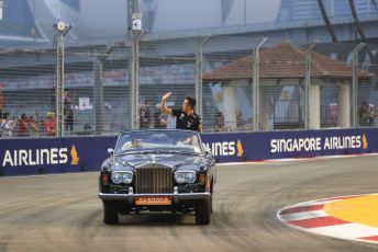 World © Octane Photographic Ltd. Formula 1 – Singapore GP - Drivers Parade. Aston Martin Red Bull Racing RB15 – Alexander Albon. Marina Bay Street Circuit, Singapore. Sunday 22nd September 2019.