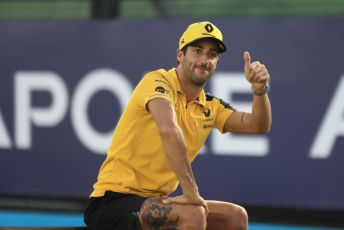 World © Octane Photographic Ltd. Formula 1 – Singapore GP - Drivers Parade. Renault Sport F1 Team RS19 – Daniel Ricciardo. Marina Bay Street Circuit, Singapore. Sunday 22nd September 2019.