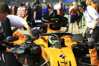 World © Octane Photographic Ltd. Formula 1 – Singapore GP - Grid. McLaren MCL34 – Lando Norris. Marina Bay Street Circuit, Singapore. Sunday 22nd September 2019.