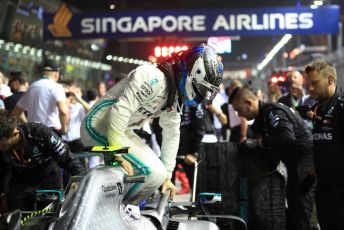 World © Octane Photographic Ltd. Formula 1 – Singapore GP - Grid. Mercedes AMG Petronas Motorsport AMG F1 W10 EQ Power+ - Valtteri Bottas. Marina Bay Street Circuit, Singapore. Sunday 22nd September 2019.