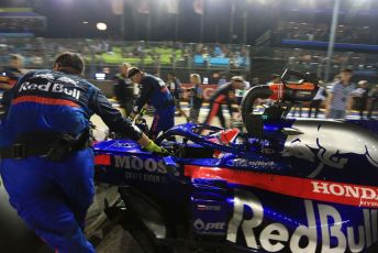 World © Octane Photographic Ltd. Formula 1 – Singapore GP - Grid. Scuderia Toro Rosso STR14 – Daniil Kvyat. Marina Bay Street Circuit, Singapore. Sunday 22nd September 2019.